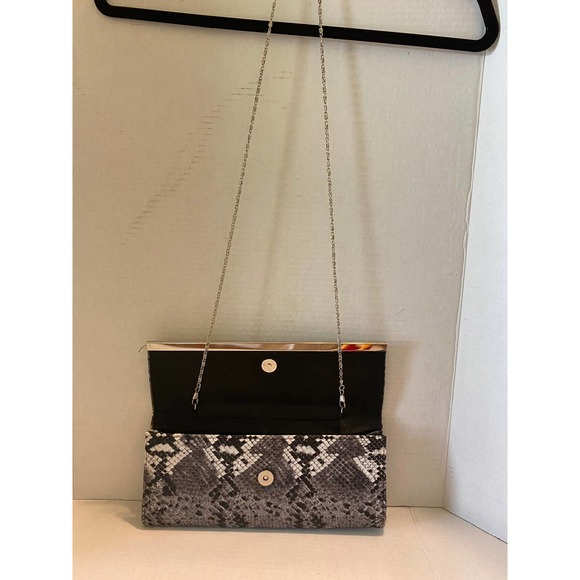 Faux Snake Skin Clutch/Shoulder Bag - Picture 3 of 4